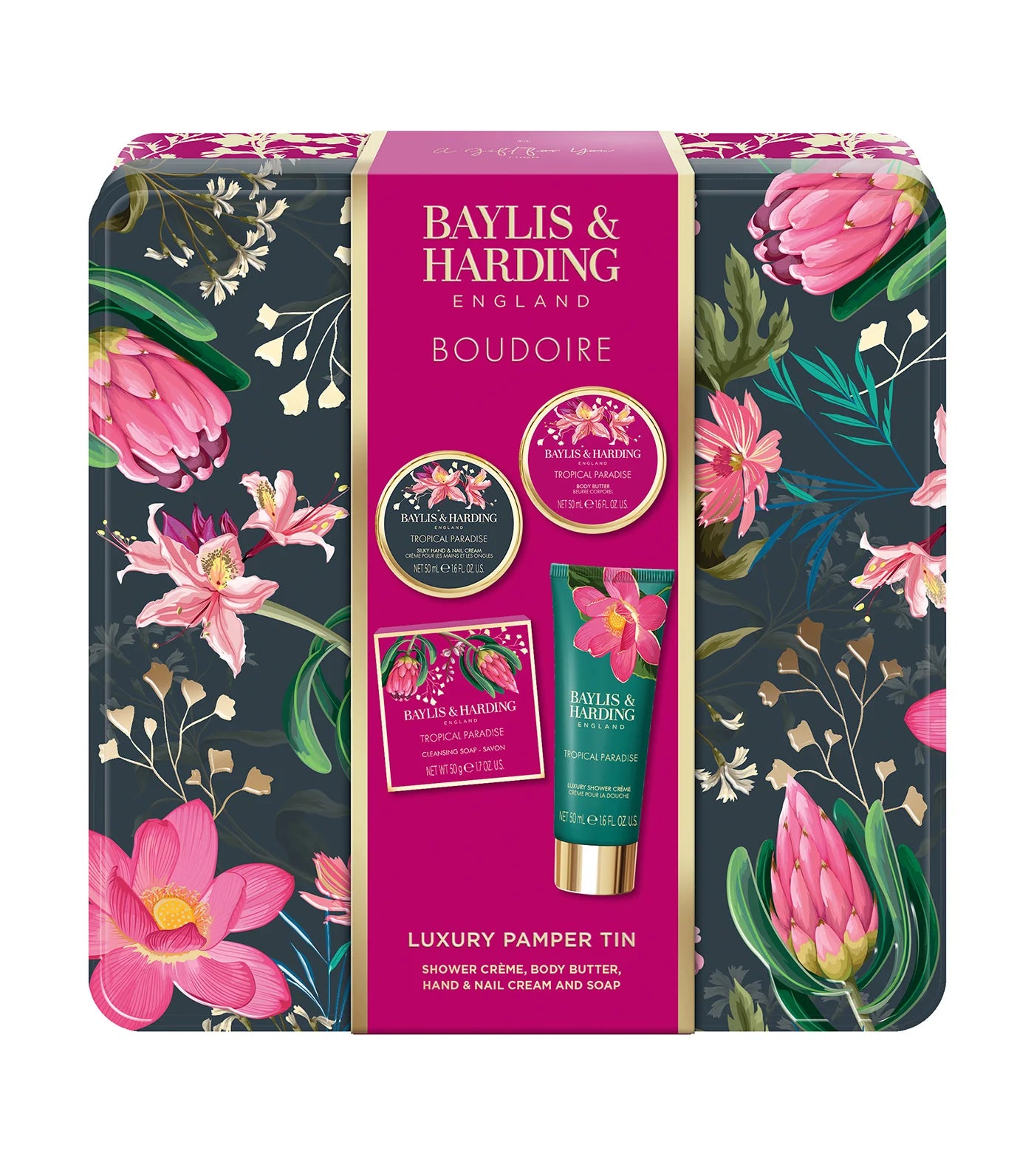 Baylis & Harding Boudoire Luxury Pamper Tin Gift Set