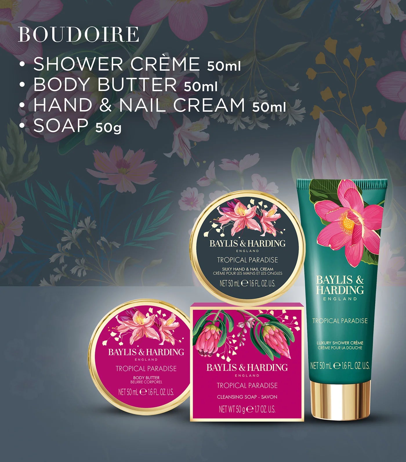 Baylis & Harding Boudoire Luxury Pamper Tin Gift Set