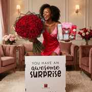 Amour 100 Red Roses & Chocolate Hamper With Necklace