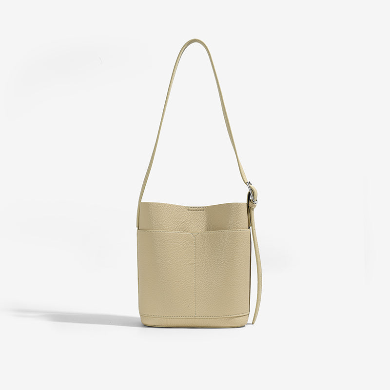 2-in-1 Vegan PU Leather Tote Purse for Women/Bucket Shoulder Bag for Everyday Use – 25 × 9 × 27 cm