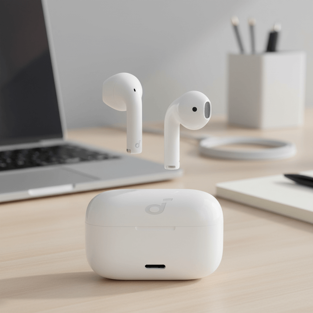 Soundcore K20i Wireless Earbuds (Black / White)