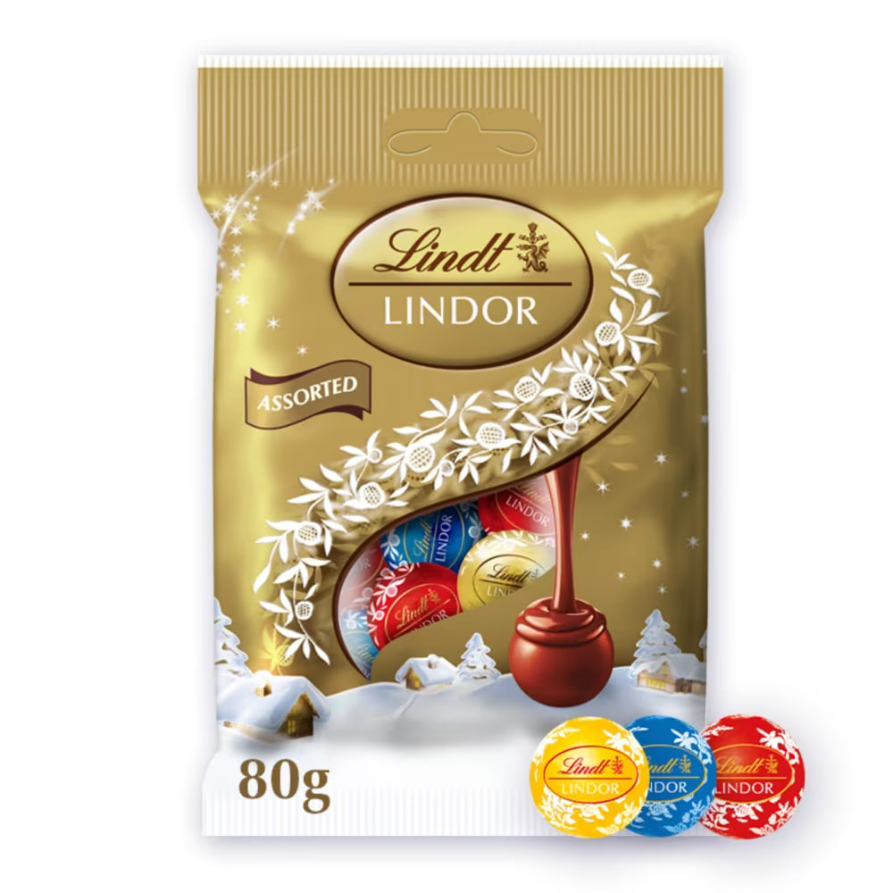 Lindt Lindor Assorted Mini Truffles Bag 80g