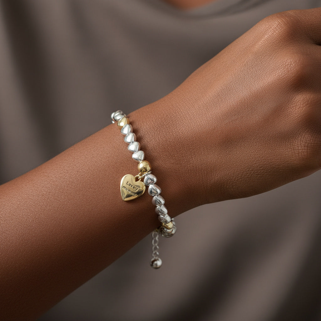 Hearts Galore Two Tone Bracelet - Mummy