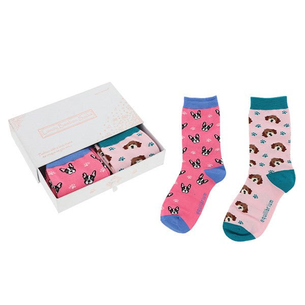 Ladies' Socks Gift Box - Dogs