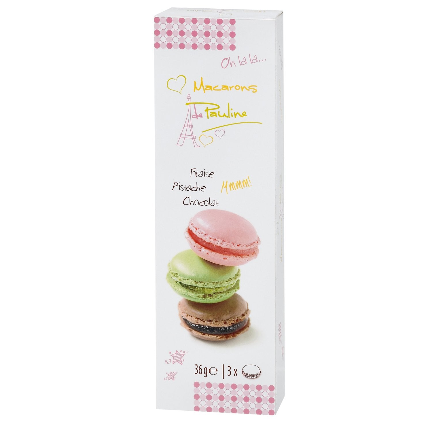 Assortment of 3 macarons in stick pack - VAT FREE 36g