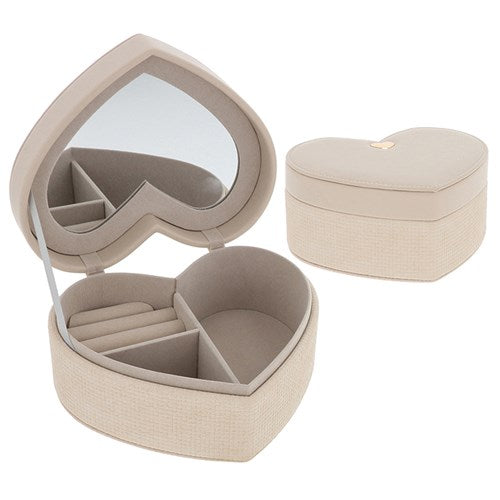 Rox Box Two-Tier Heart Jewellery Box – Oyster