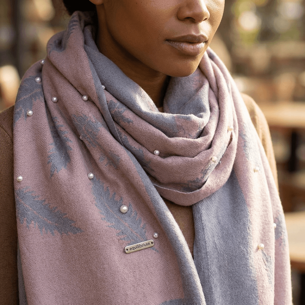 Pearl Feather Luxe Boxed Scarf