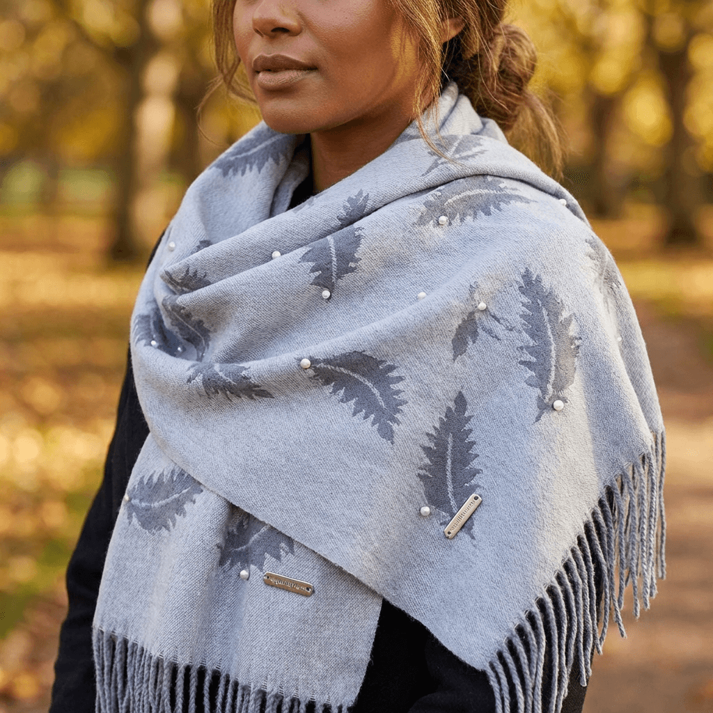 Pearl Feather Luxe Boxed Scarf