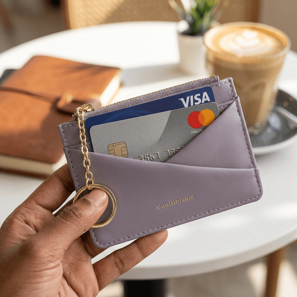 Equilibrium™ Lilac Envelope Card & Keyring Purse