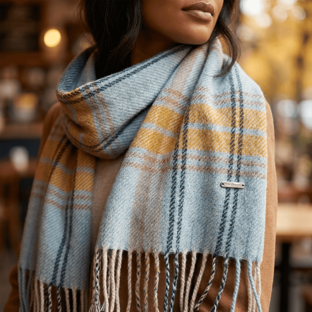 Cosy Plaid Everyday Wrap Scarf
