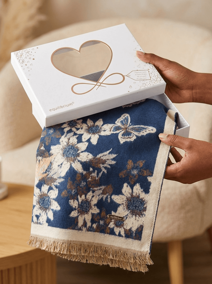 Butterfly Garden Soft Feel Boxed Scarf