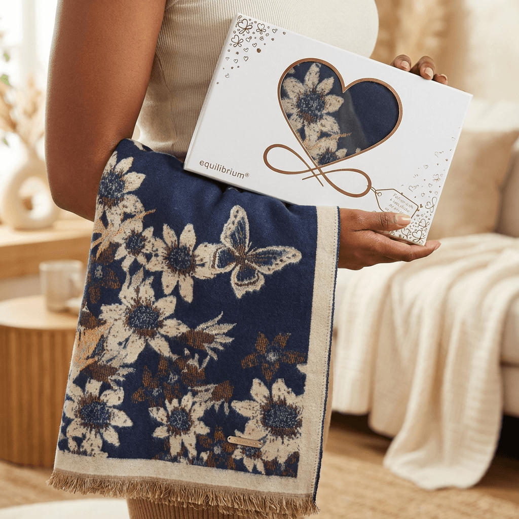 Butterfly Garden Soft Feel Boxed Scarf