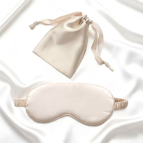 The Luna Silk Eye Mask with Pouch