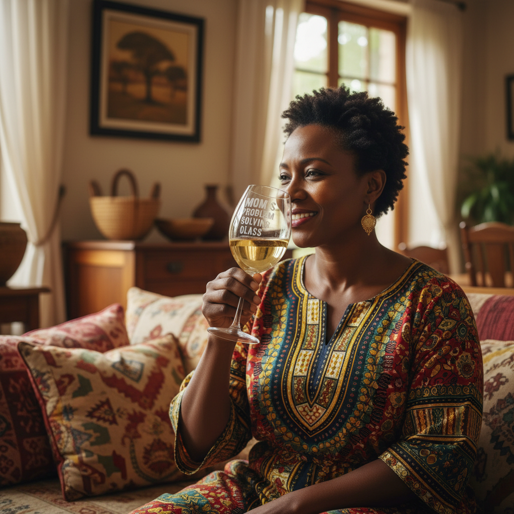 Personalised Mom's Glasses Set of 4 Giant Wine Glasses