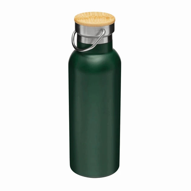 Eco Bamboo Lid Water Bottle  - 500ml (Green)