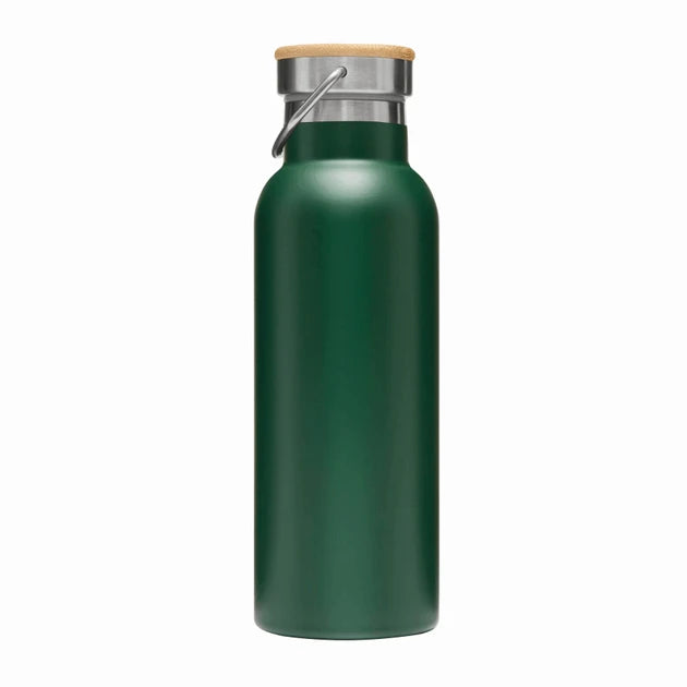 Eco Bamboo Lid Water Bottle  - 500ml (Green)