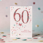 60 Today – Fabulous Pink Celebration Card