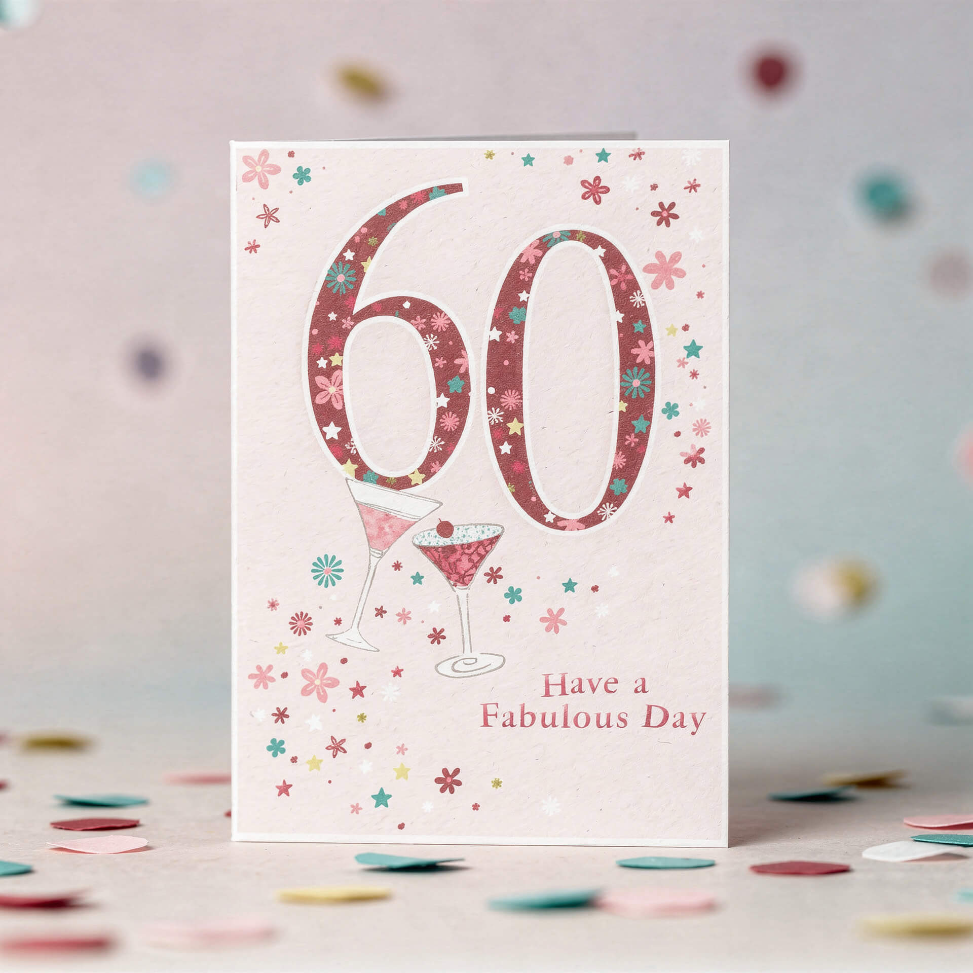 60 Today – Fabulous Pink Celebration Card