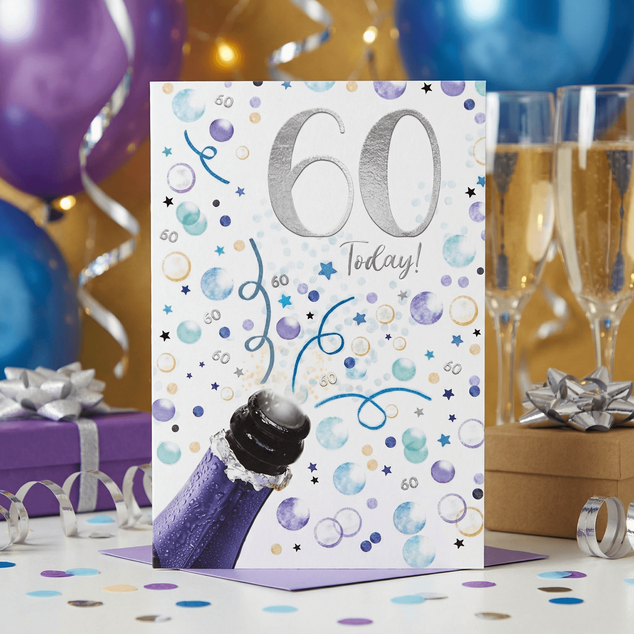 Golden 60 – Premium 60-Year Milestone Card for Him