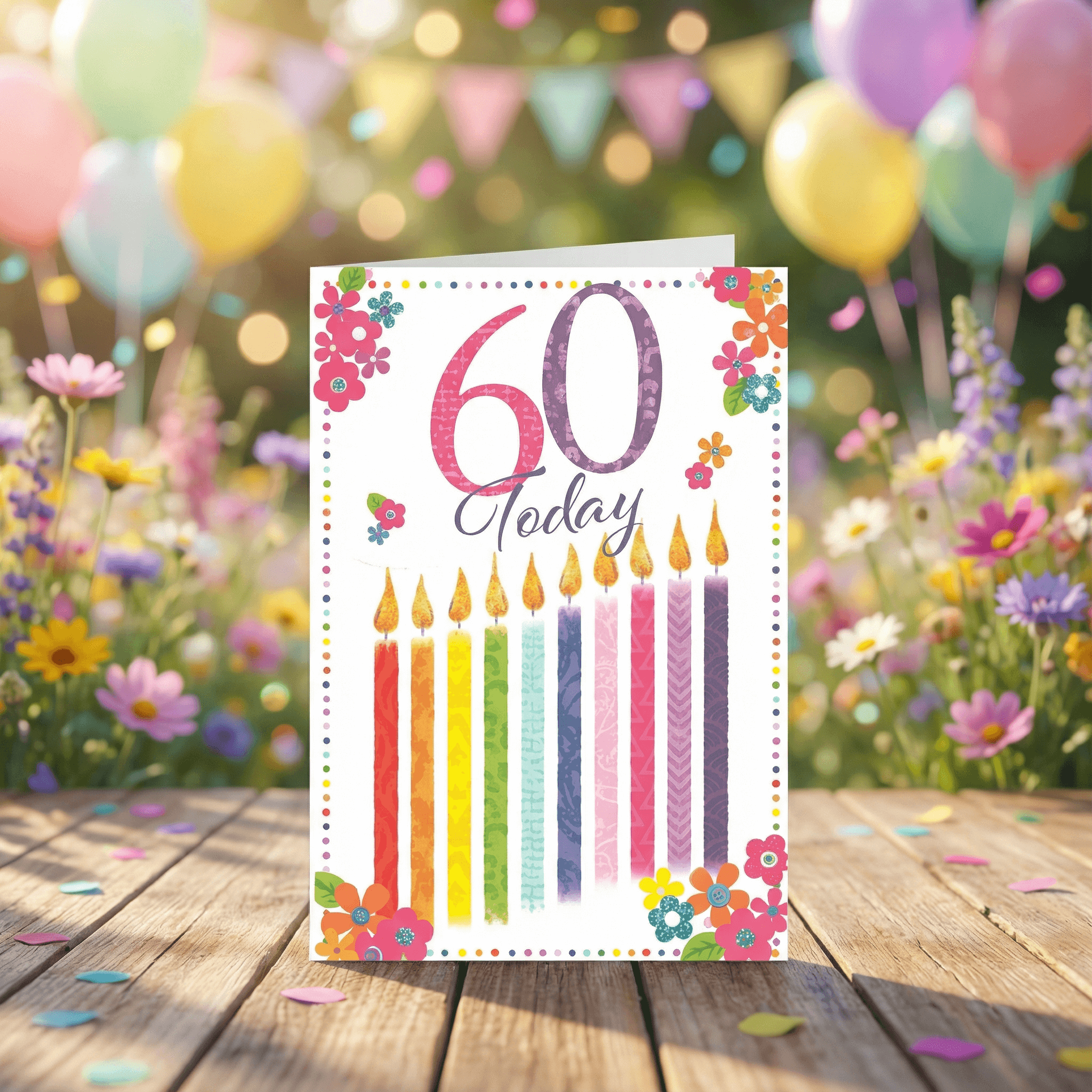 Golden 60 – Premium 60-Year Milestone Card For Her
