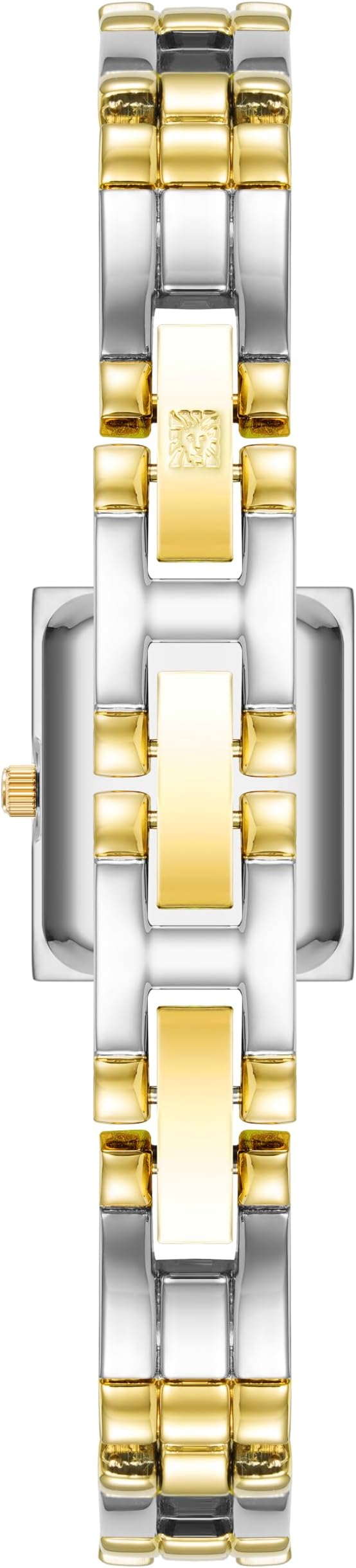 Anne Klein Classic Gold Two-Tone Rectangular Bracelet Watch