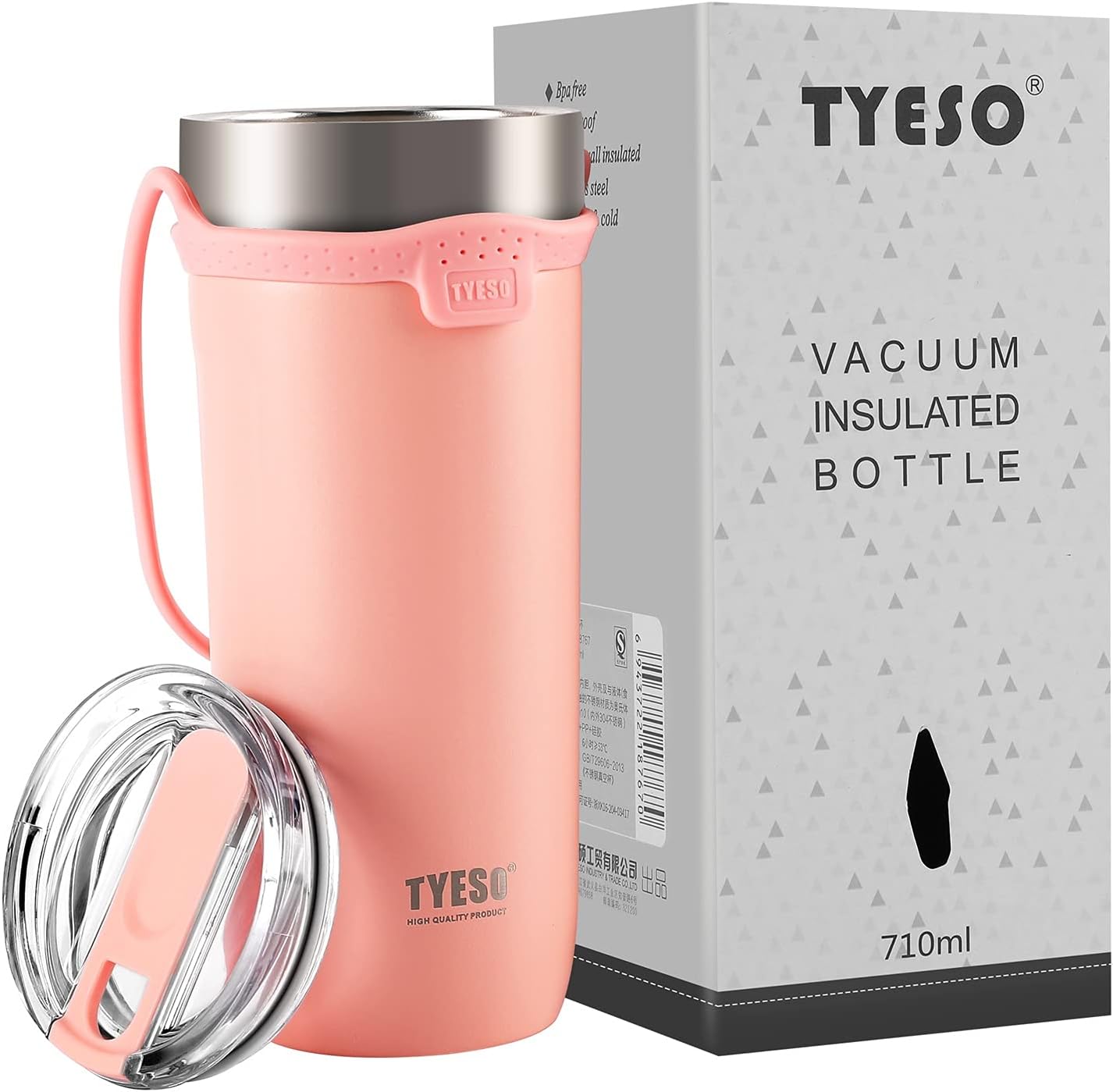 Tyeso Stainless Steel Thermal Mug – 550ml