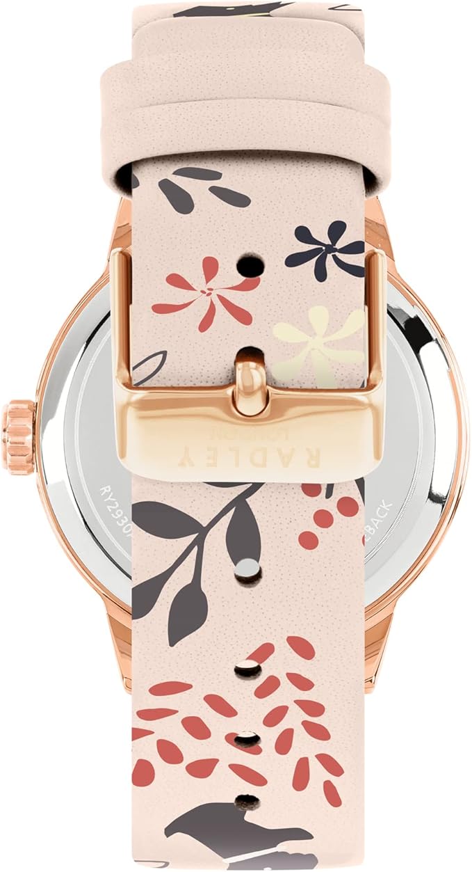 RADLEY Floral Ladies Leather Strap Epping Forest Watch