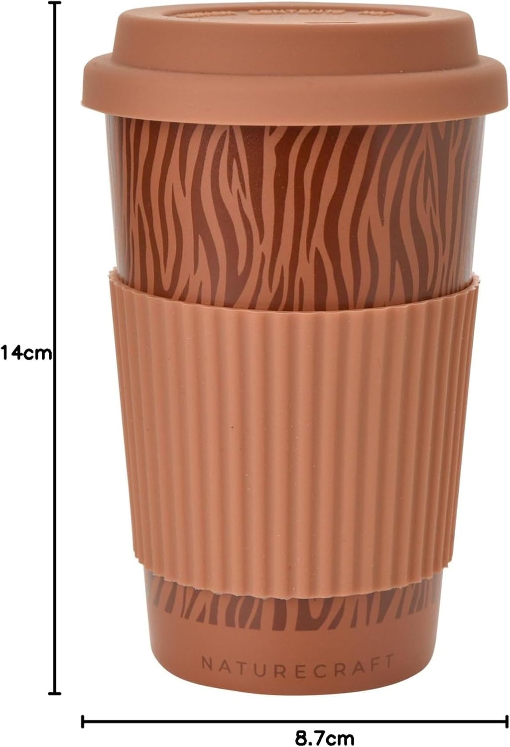 Naturecraft Tiger Ceramic Wax Resistant Mug – Terracotta