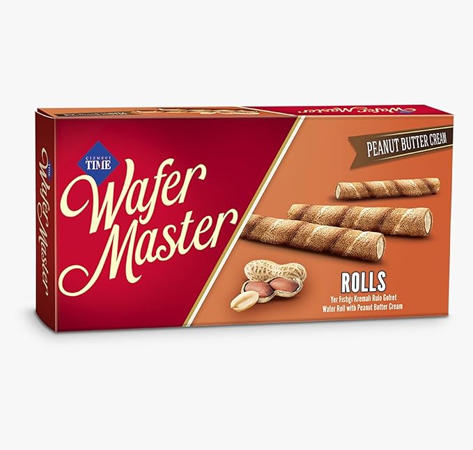 Wafer Master Peanut Butter Cream Rolls 65g
