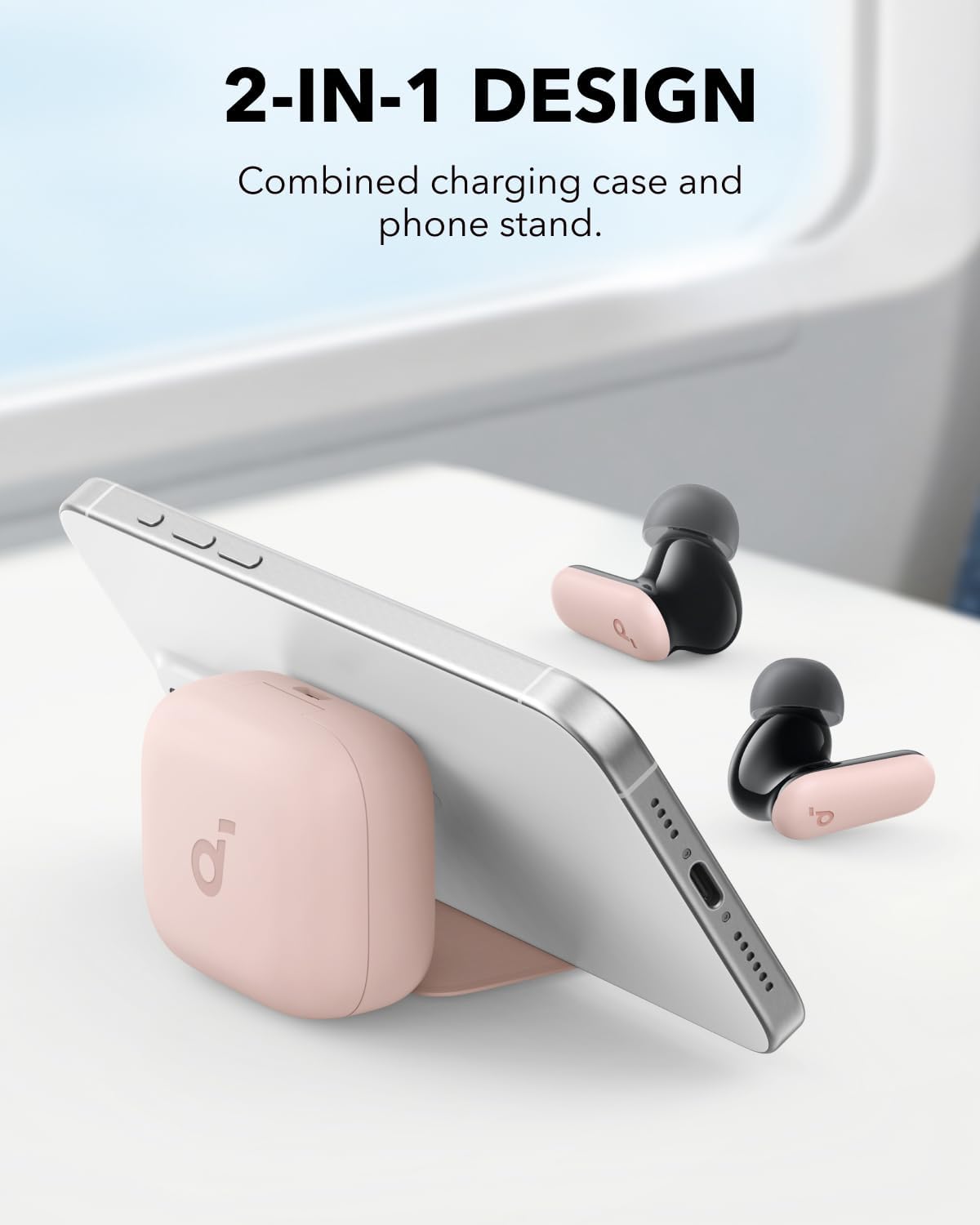 Anker Soundcore P30i Wireless Earbuds – Pink