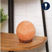 Himalayan Rock Salt Sphere Table Lamp