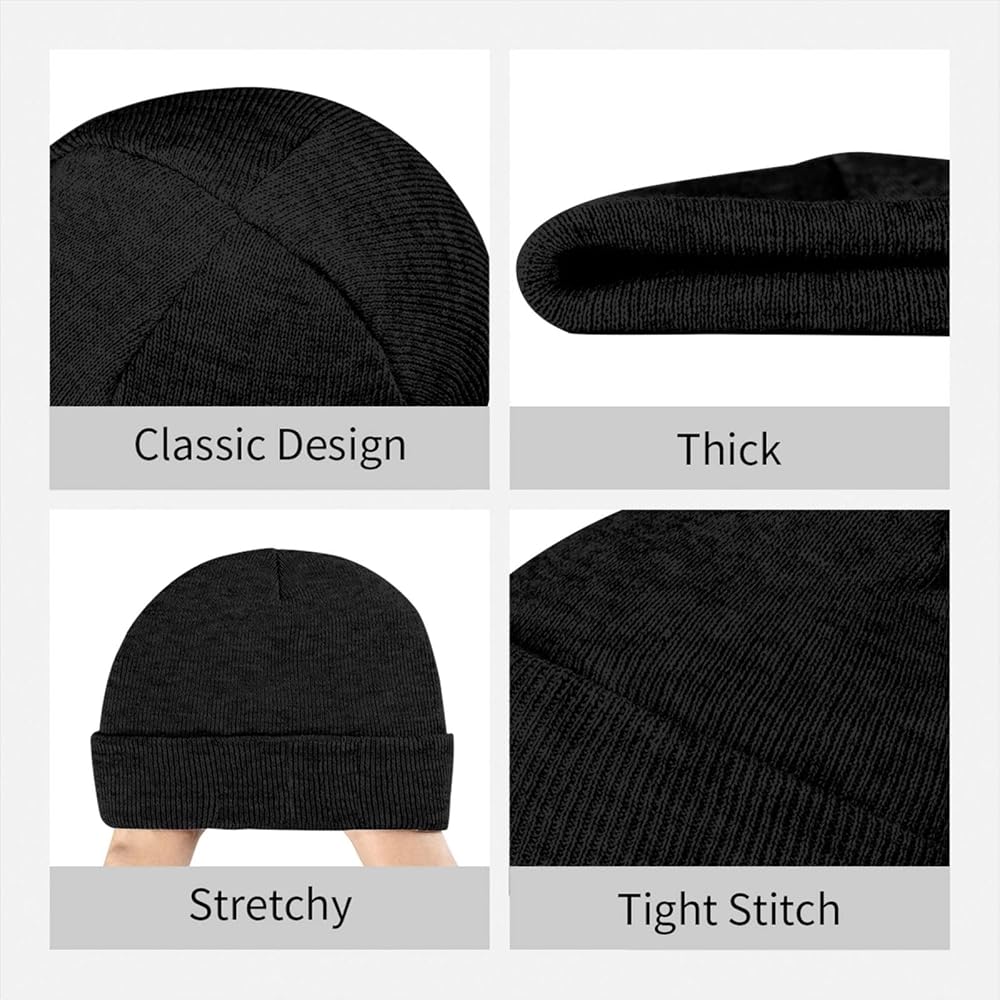 Solo Rib-Knit Acrylic Beanie – One Size | Soft Stretch Acrylic Winter Hat