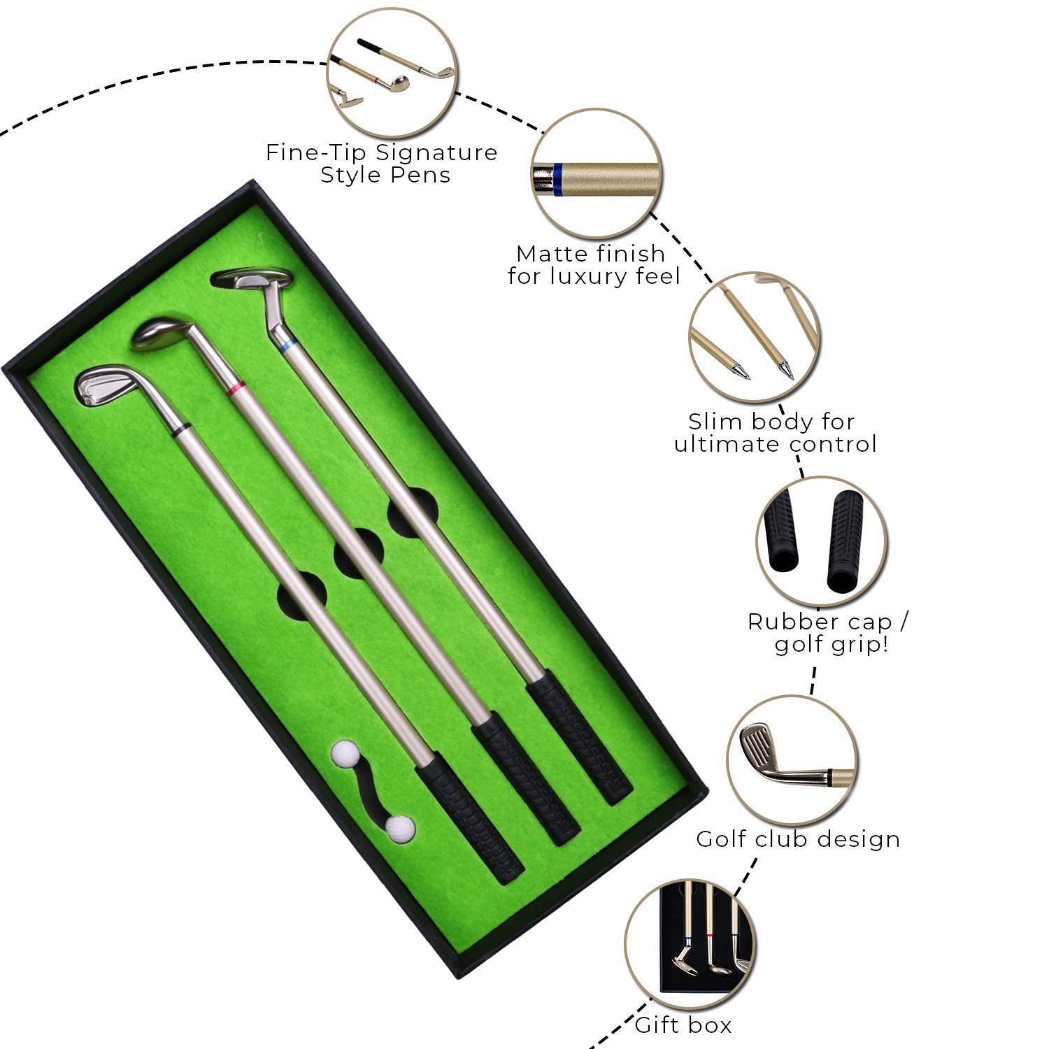 Golf Pen set Black