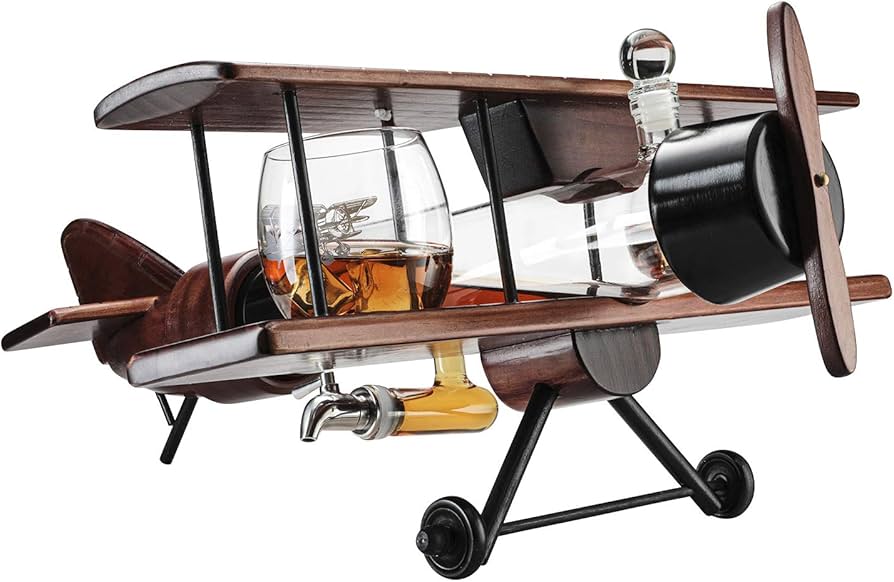 Aeroplane Decanter Set