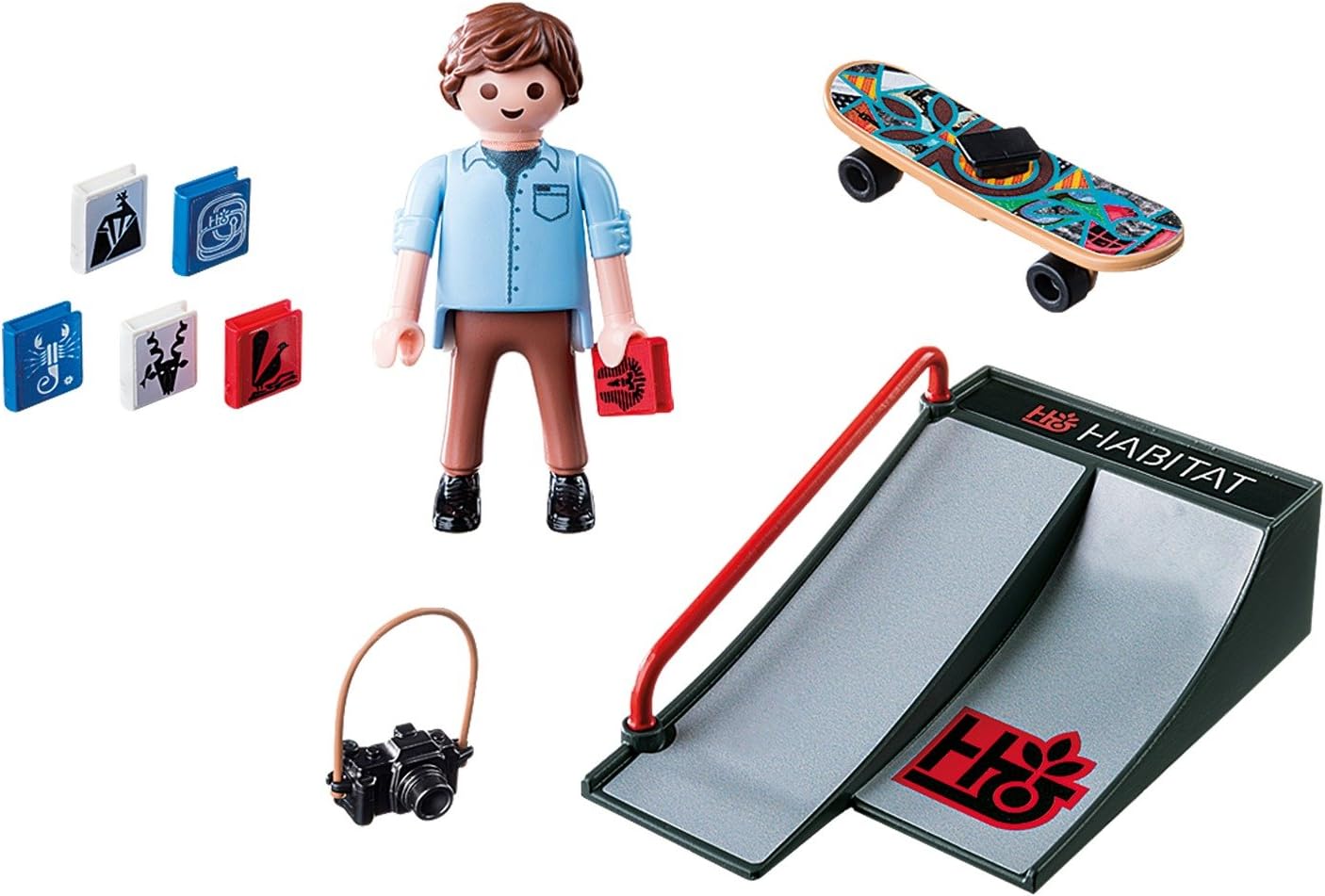 PLAYMOBIL Skateboarder with Ramp