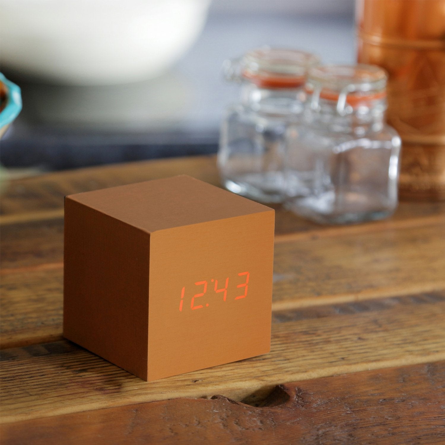 Cube Click Clock – Red LED