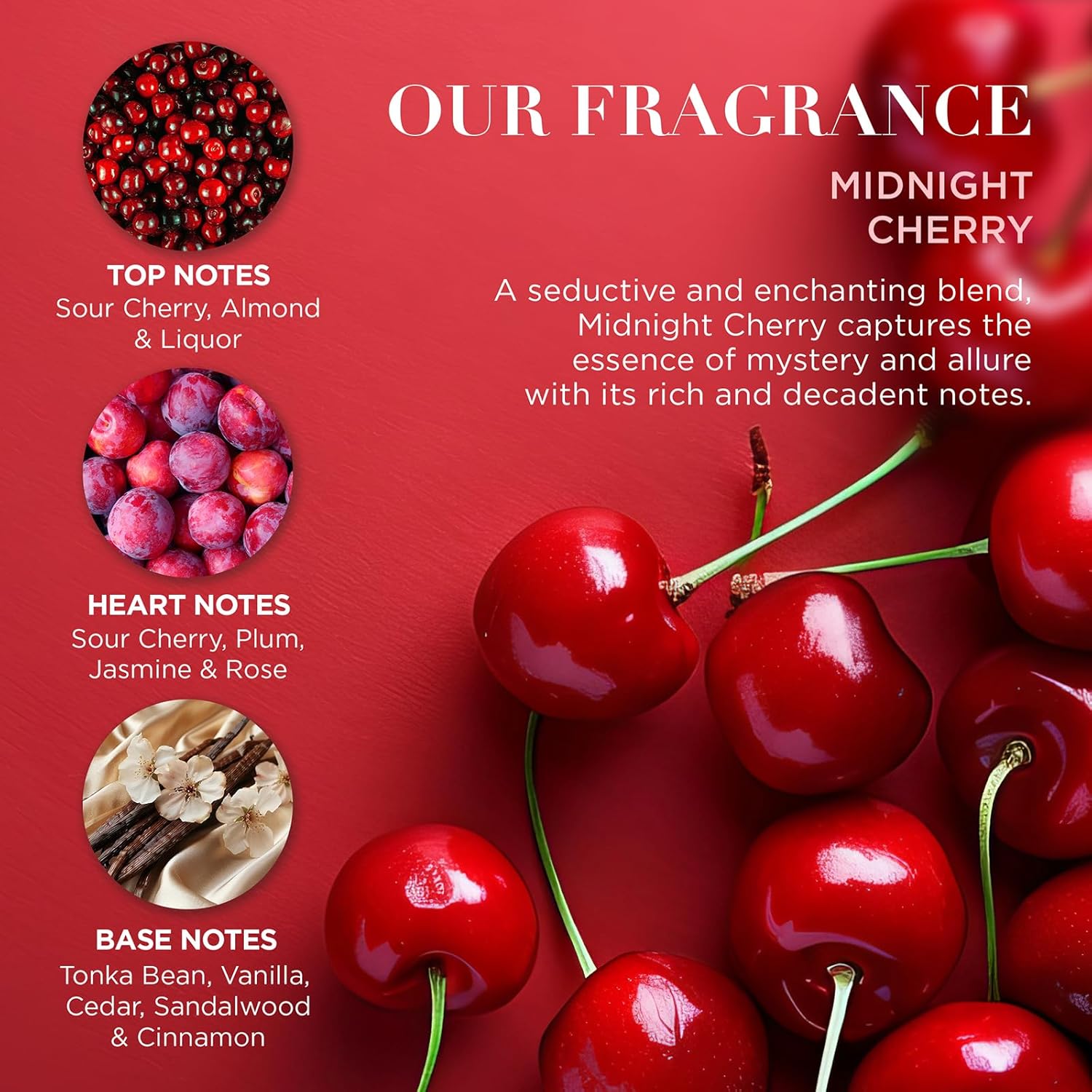 Baylis & Harding Midnight Cherry Keepsake Heart Gift Set