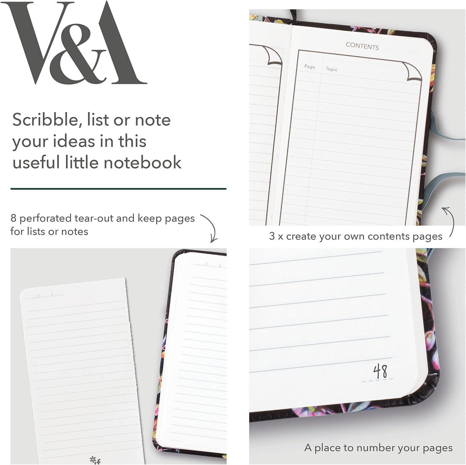 IF V&A Bookaroo A6 Journal - Sundour Pheasant