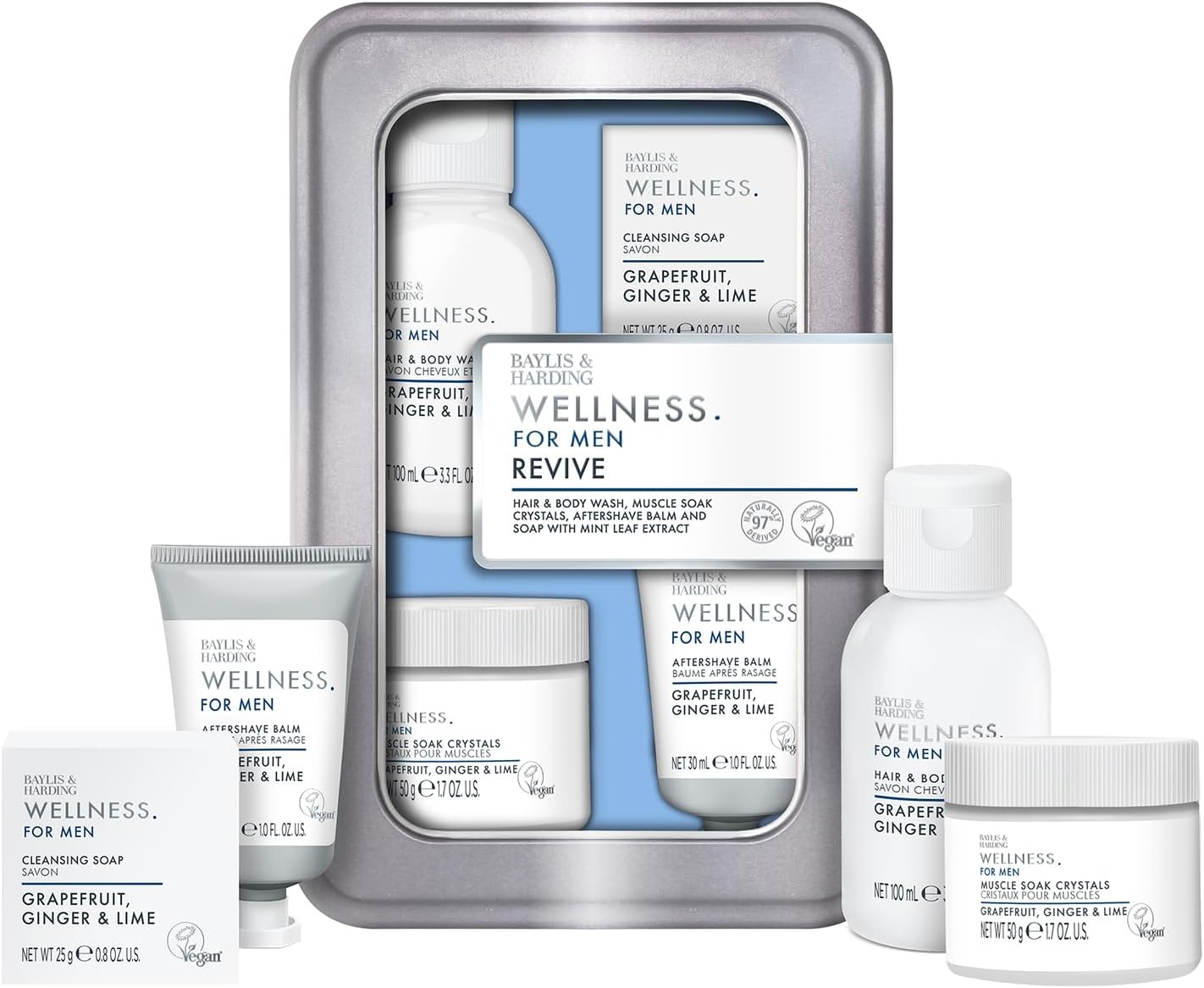 Baylis & Harding Wellness for Men Revive Grooming Gift Set