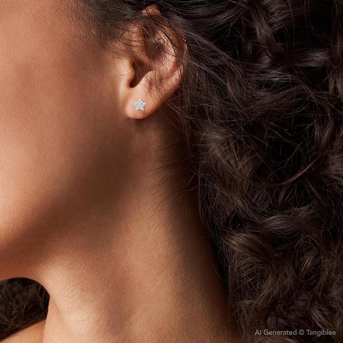 Stardust Silver Studs