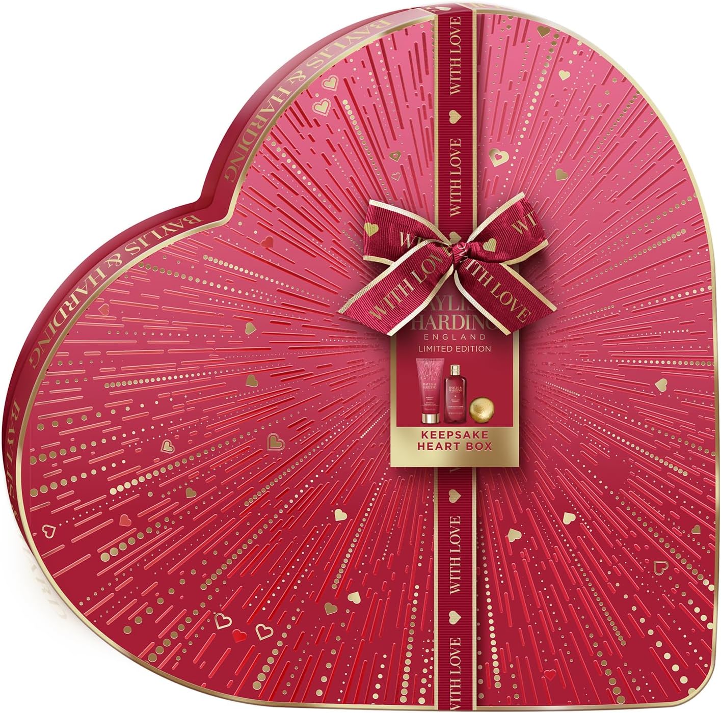 Baylis & Harding Midnight Cherry Keepsake Heart Gift Set