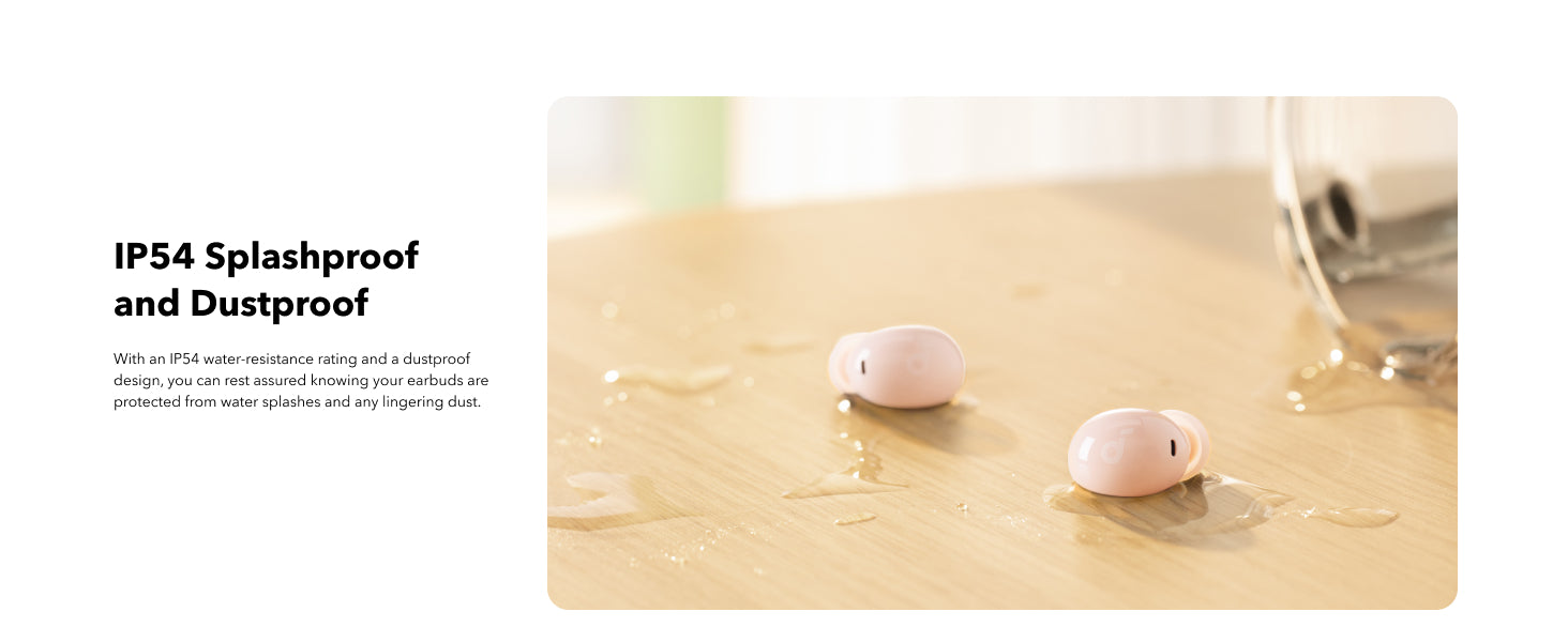 Soundcore A30i Wireless Earbuds (Pink / White)