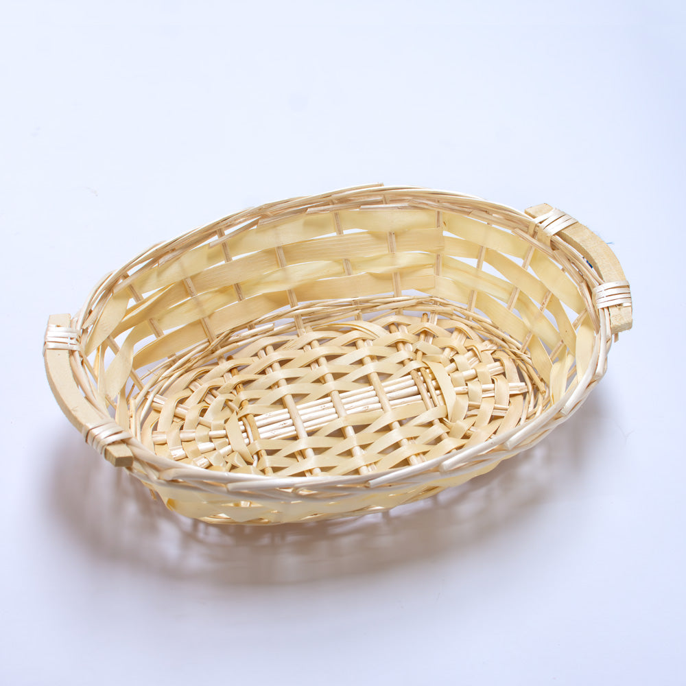 Elegant Oval Bamboo Basket