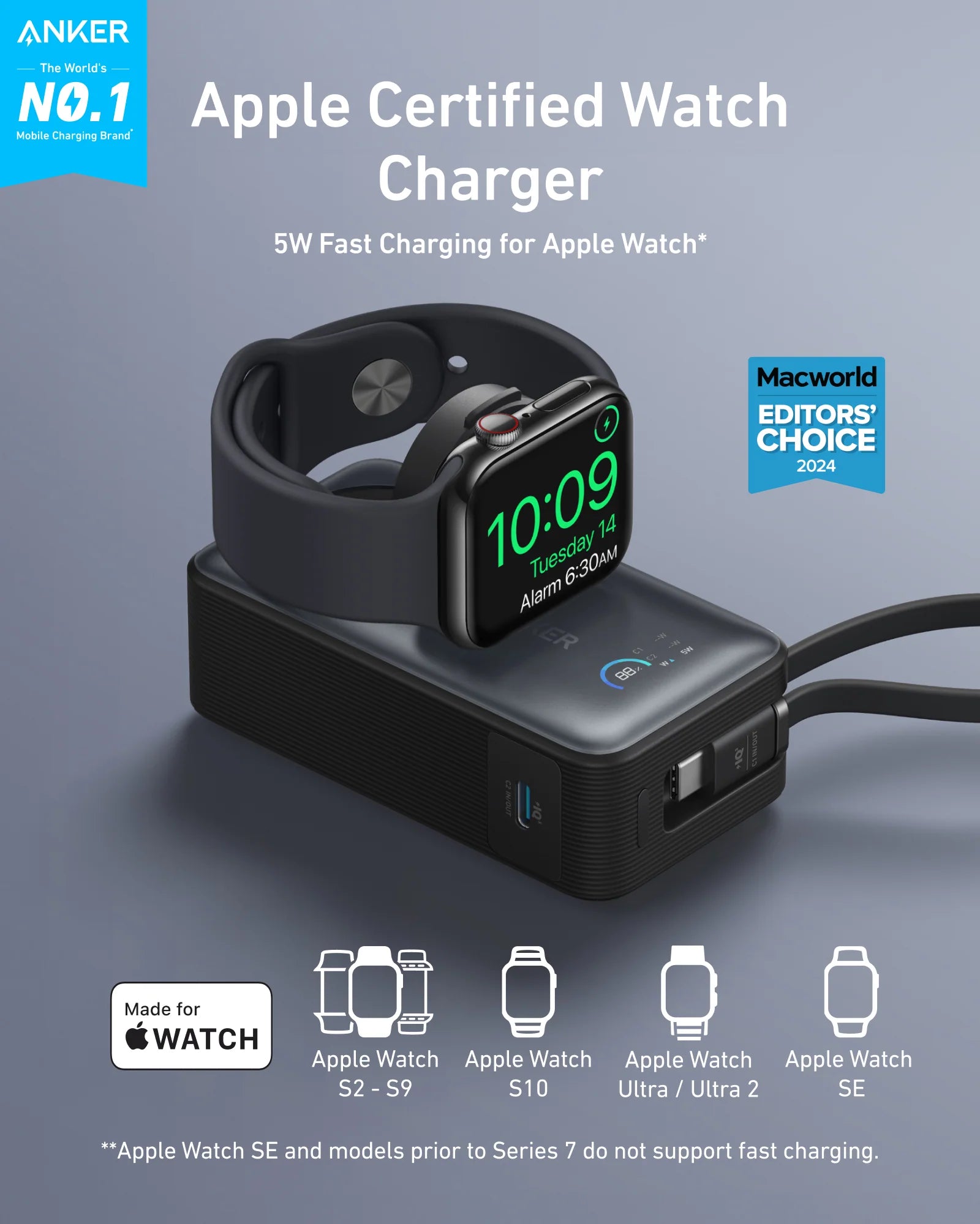 Anker MagGo 10,000mAh Power Bank – 35W Fast Charging
