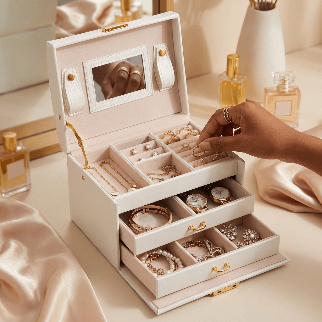 The Amara Travel Jewelry Case