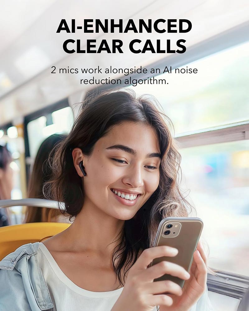 Soundcore K20i Wireless Earbuds (Black / White)