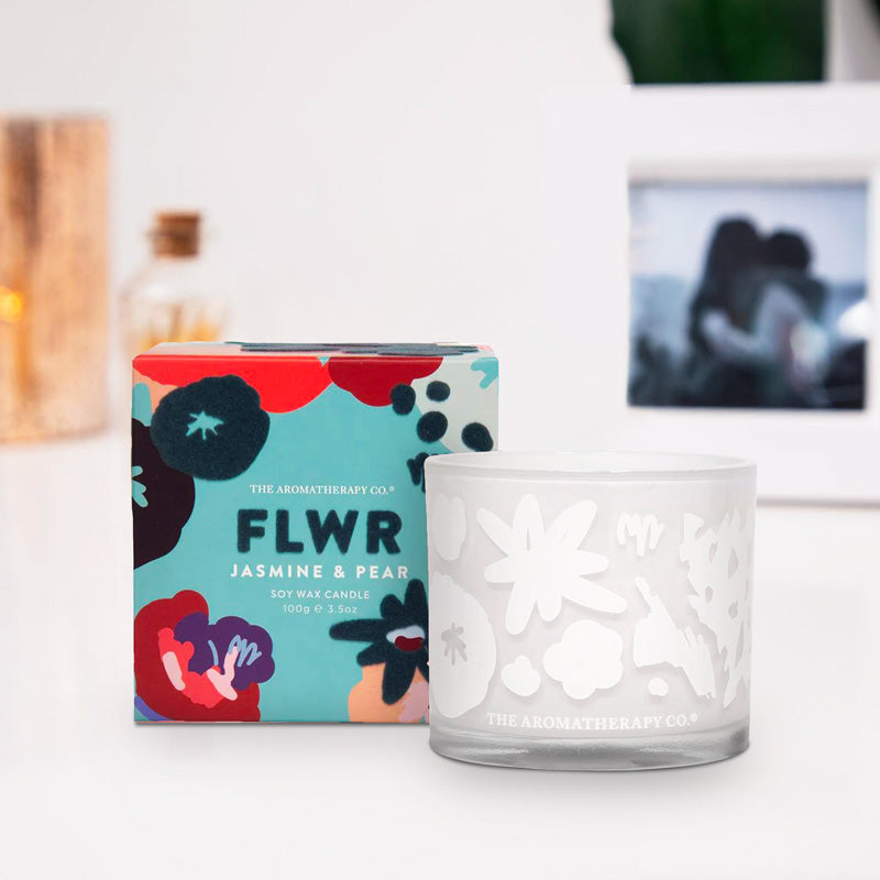 Aromatherapy FLWR Candle Jasmine and Pear, 100g