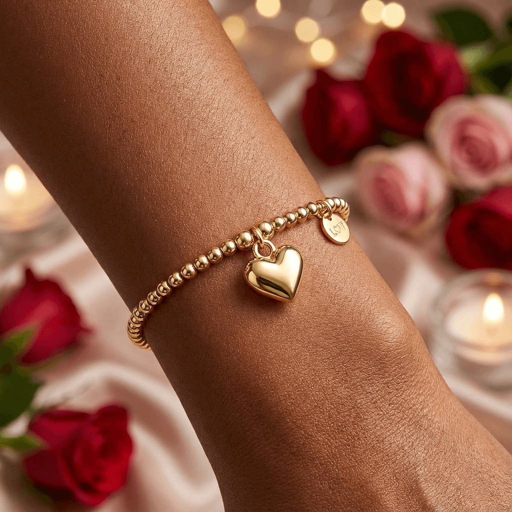 Forever Yours Heart Bracelet – Gold Plated
