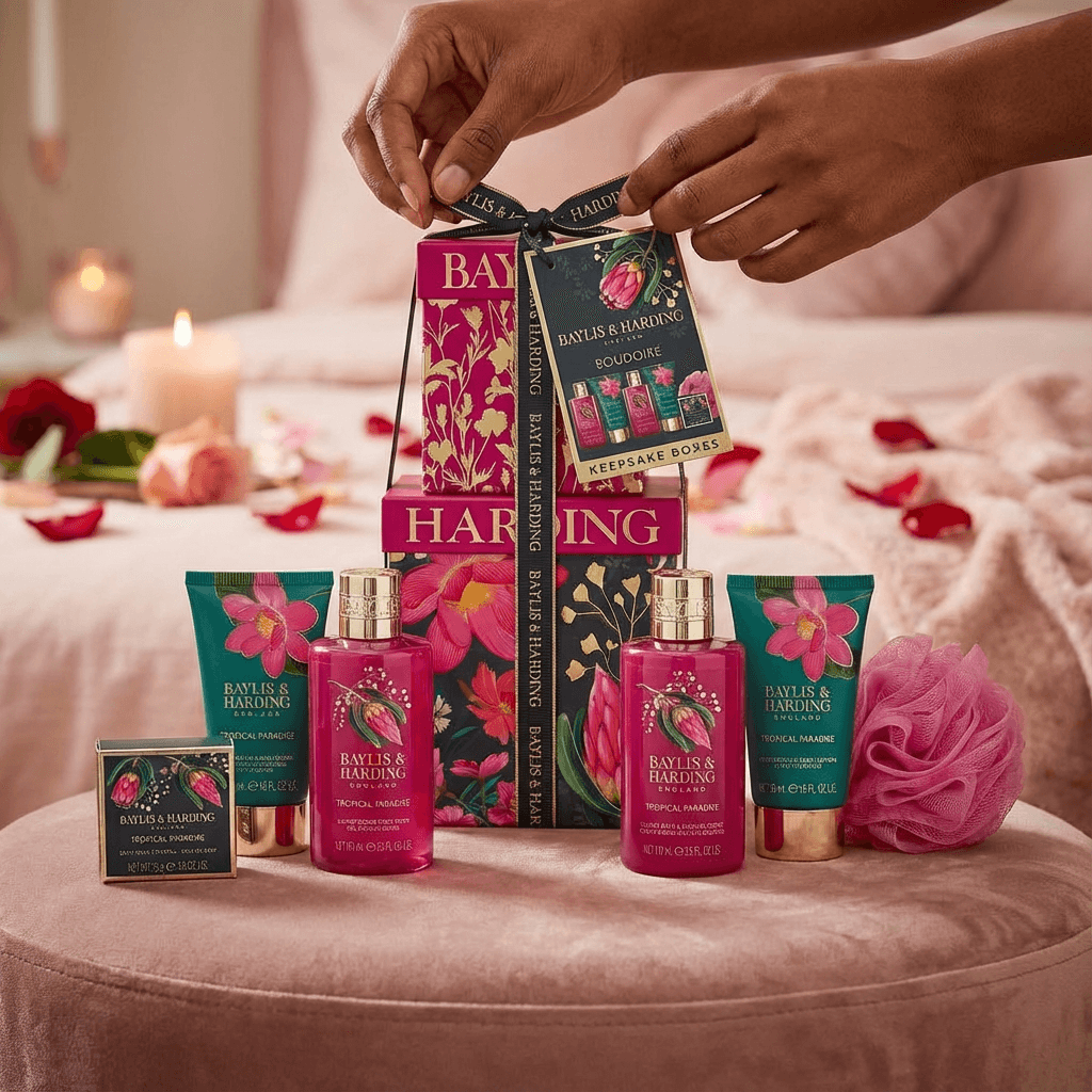 Baylis & Harding Boudoire Tropical Paradise Keepsake Tower Gift Set
