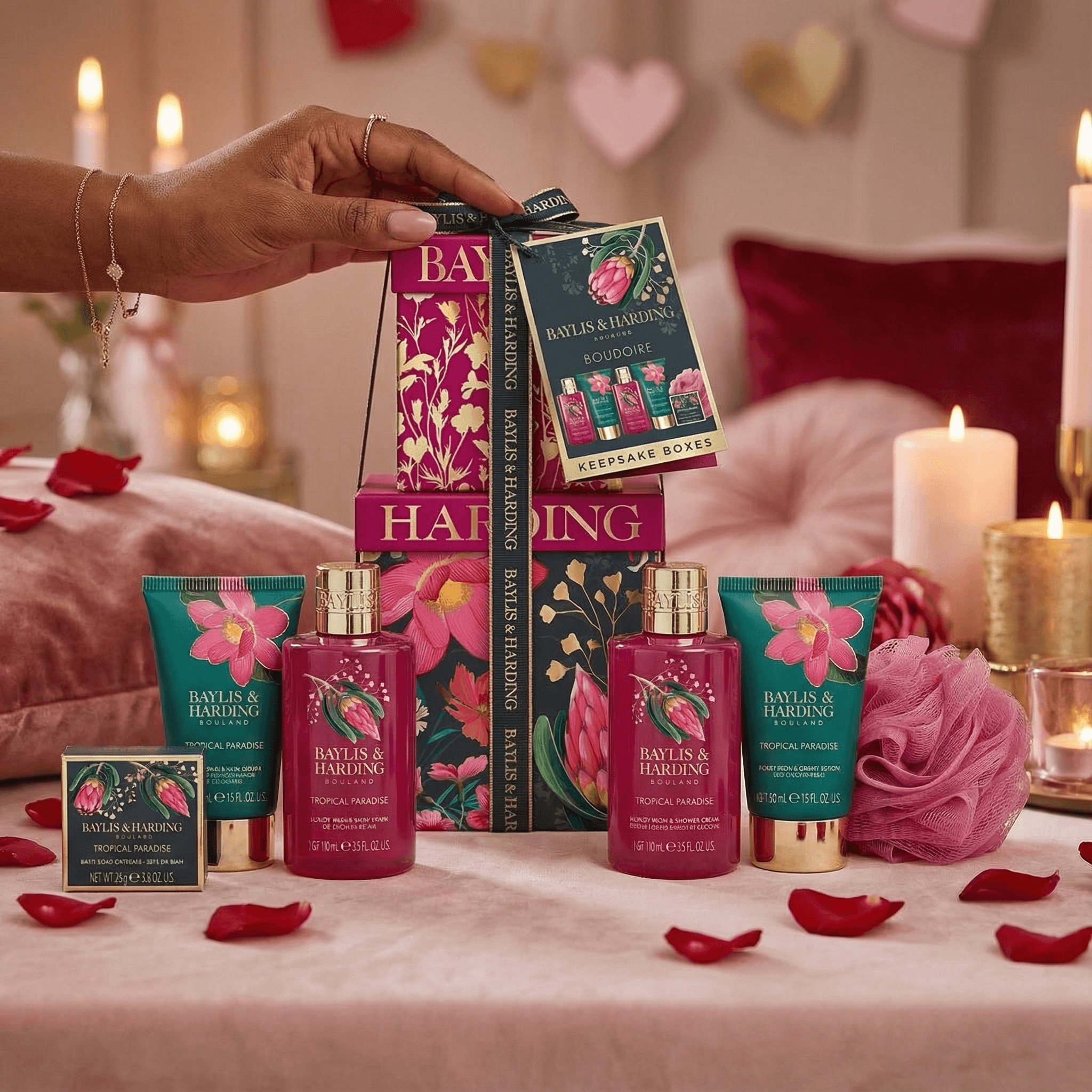 Baylis & Harding Boudoire Tropical Paradise Keepsake Tower Gift Set